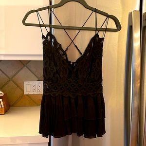 Free People Strappy Flowy Top